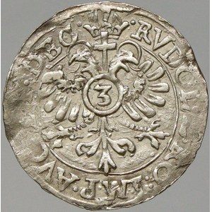 Pfalz-Zweibrucken. 3 krejcar 1608 s titulem Rudolfa II.