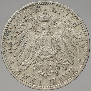 Prusko. 2 M 1891 A. KM-522