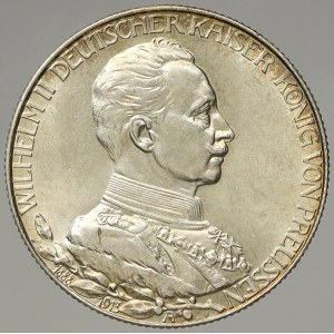 Prusko. 2 M 1913 A výročí 25 let vlády. KM-533