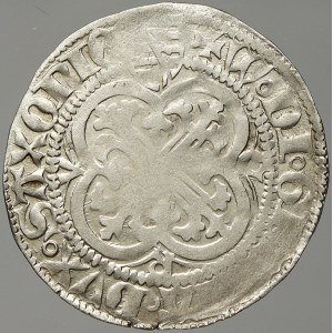Sasko-Míšeň. Wilhelm III. (1445-82). Routový groš. Gotha. Pol. 15. stol.