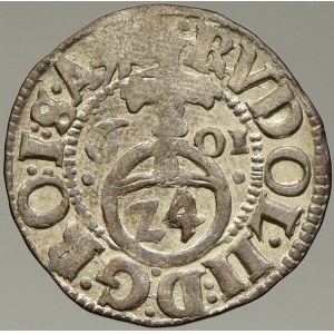 Schaumburg. Adolf XIII. (1576-1601). 1/24 tolaru 1601 IG s tit. Rudolfa II., minc. Altona. Sa.-3172. n. nedor.