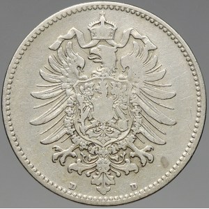 Drobné mince císařství po r. 1871. 1 M 1873 D