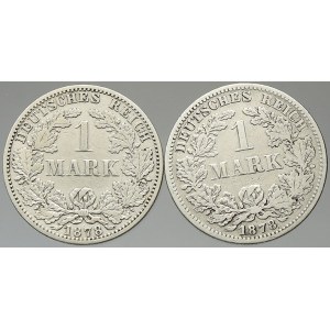 Drobné mince císařství po r. 1871. 1 M 1878 A, F