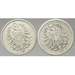 Drobné mince císařství po r. 1871. 1 M 1878 A, F