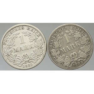 Drobné mince císařství po r. 1871. 1 M 1885 A, G