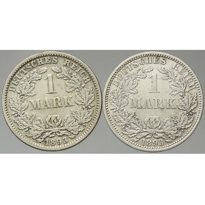 Drobné mince císařství po r. 1871. 1 M 1893 A, F