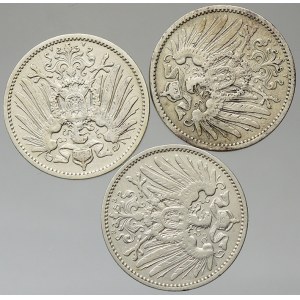 Drobné mince císařství po r. 1871. 1 M 1898 A, 1899 A, J