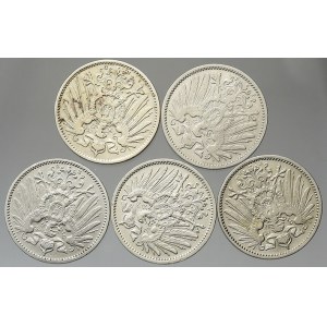 Drobné mince císařství po r. 1871. 1 M 1902 A, D, E, F, J