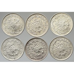 Drobné mince císařství po r. 1871. ½ M 1916 A, D, E, F, G, J