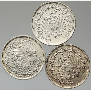 Drobné mince císařství po r. 1871. ½ M 1917 A, D, E