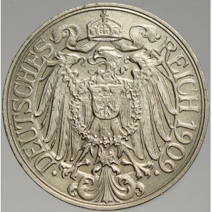 Drobné mince císařství po r. 1871. 25 pf. 1909 D