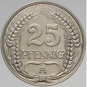 Drobné mince císařství po r. 1871. 25 pf. 1910 A