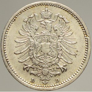 Drobné mince císařství po r. 1871. 20 pf. 1874 D