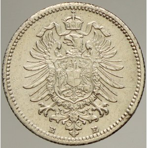 Drobné mince císařství po r. 1871. 20 pf. 1876 E