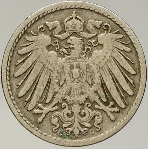 Drobné mince císařství po r. 1871. 5 pf. 1894 G