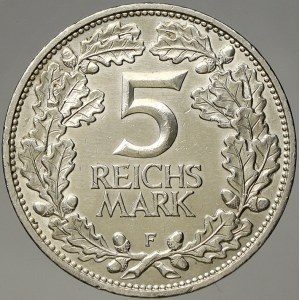 Výmarská republika. 5 RM 1925 F Rheinland. KM-47