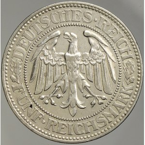 Výmarská republika. 5 RM 1927 F dub. KM-56