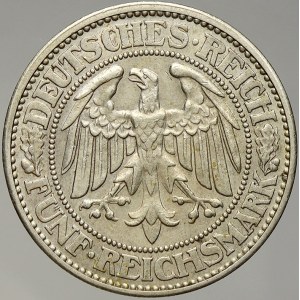 Výmarská republika. 5 RM 1928 J dub. KM-56