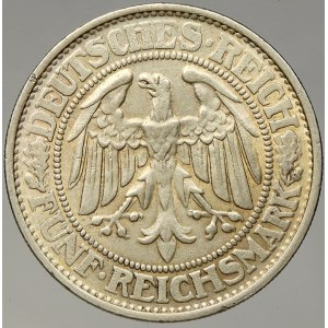 Výmarská republika. 5 RM 1932 D dub. KM-56