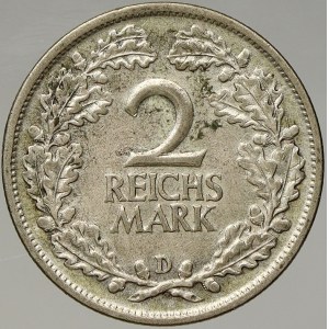 Výmarská republika. 2 RM 1926 D. KM-45