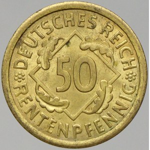 Výmarská republika. 50 Rtpf. 1924 A. KM-34