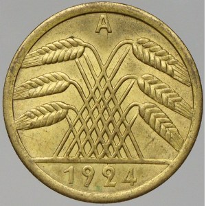 Výmarská republika. 50 Rtpf. 1924 A. KM-34