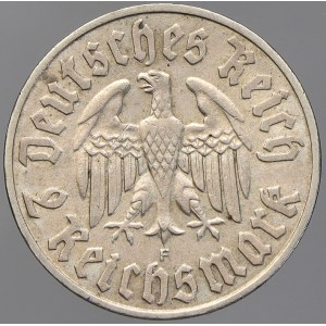 III. Říše. 2 RM 1933 F Luther. KM-79