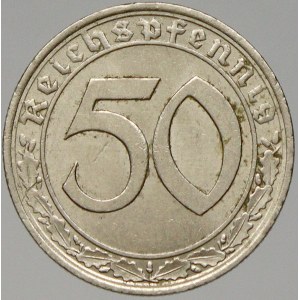 III. Říše. 50 Rpf. 1939 A nikl. KM-95