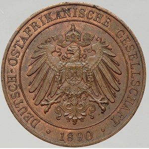 Německá východní Afrika. 1 peso 1890. KM-1