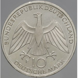 Německo – BRD. 10 DM 1972 D Spirála Mnichov. KM-131