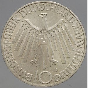 Německo – BRD. 10 DM 1972 D OH v Německu. KM-134.1