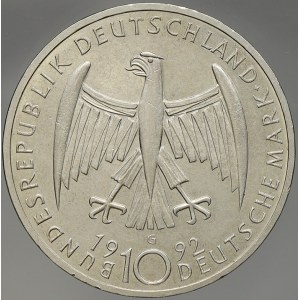 Německo – BRD. 10 DM 1992 G Kollwitz. KM-178