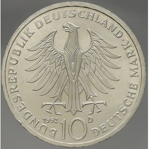 Německo – BRD. 10 DM 1992 D Humbolt. KM-179