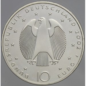 Německo – BRD. 10 € 2002 F měnová unie. KM-215