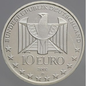 Německo – BRD. 10 € 2002 D U-Bahn. KM-216