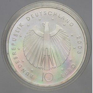 Německo – BRD. 10 € 2003 FIFA WM, etue. KM-223