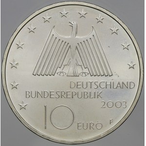 Německo – BRD. 10 € 2003 F Porýní. KM-224