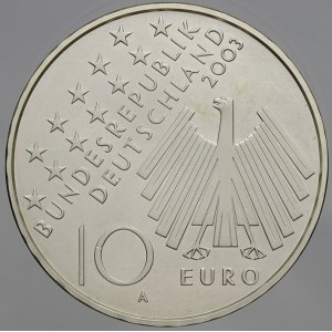 Německo – BRD. 10 € 2003 A svoboda 50 let. KM-226