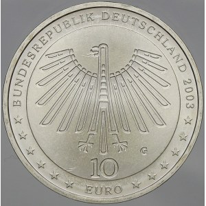 Německo – BRD. 10 € 2003 G Semper. KM-227