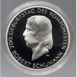 Německo – BRD. 10 € 2010 J Schumann, plexi pouzdro. KM-288