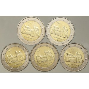 Německo – BRD. 2 € 2014 A, D, F, G, J Niedersachsen