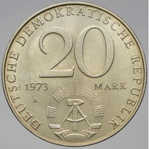 Německo – DDR. 20 M 1973 A Grotewohl