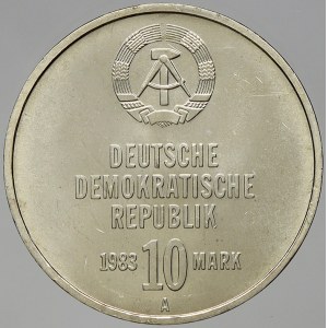 Německo – DDR. 10 M 1983 A 30 let Kampfgruppen