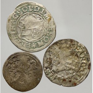 Německo – konvoluty. Konvolut 3 stříbrných mincí 16./17. století