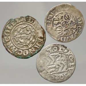 Německo – konvoluty. Konvolut 3 stříbrných mincí 17. století