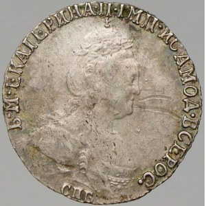Alžběta Petrovna (1741-61). Grivenik (10 kop.) 1748 СПБ. C-61c. dva malé vrypy
