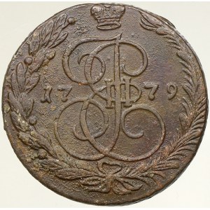 Rusko, Kateřina II. (1762-96). 5 kop. 1779 EM. n. kor.