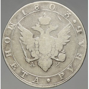 Rusko, Alexander I. (1801-25). 1 rubl 1803 CПБ-AИ. C-125