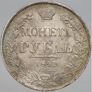 Rusko, Mikuláš I. (1825-55). 1 rubl 1841 CПБ-HГ. Uzd.-1640