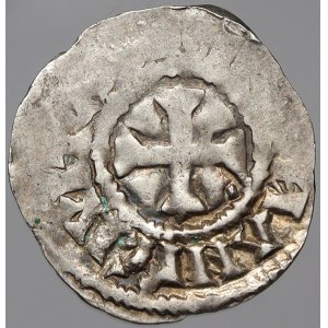 Francie. Karolínská doba (cca 750 – 900). Denár, blíže neurč. nedor.